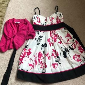 Spaghetti strap junior dress